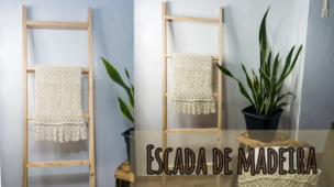 DIY: ESCADA DE MADEIRA FÁCIL PARA DECORAÇÃO - Faça você mesmo