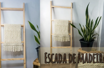 DIY: ESCADA DE MADEIRA FÁCIL PARA DECORAÇÃO - Faça você mesmo